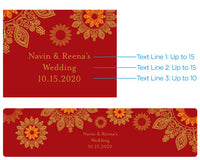 Thumbnail for Personalized Water Bottle Labels - Indian Jewel Alternate Image 3, Kate Aspen | Water Bottle Labels