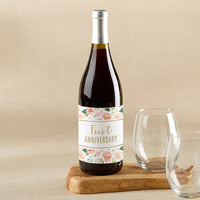 Marriage Milestones Wine Bottle Label - Floral (Set of 6) Main Image, Kate Aspen | Wine Bottle Labels
