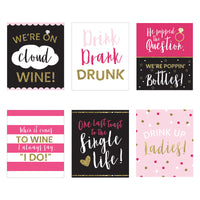 Thumbnail for Bachelorette Party Wine Bottle Label (Set of 6) Alternate Image 2, Kate Aspen | Wine Bottle Labels