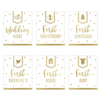 Marriage Milestones Wine Bottle Label - Classic (Set of 6) Alternate Image 2, Kate Aspen | Wine Bottle Labels