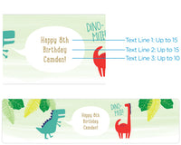Thumbnail for Personalized Water Bottle Labels - Dino Party Alternate Image 3, Kate Aspen | Water Bottle Labels