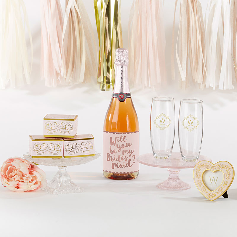Bridal Party Proposal Wine Bottle Label - Pink (Set of 6) Alternate Image 3, Kate Aspen | Wine Bottle Labels