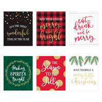 Christmas Wine Bottle Label - Classic (Set of 6) Alternate Image 2, Kate Aspen | Wine Bottle Labels