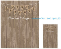 Thumbnail for Personalized Photo Backdrop - Just Hitched Alternate Image 2, Kate Aspen | Photo Backdrops