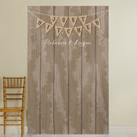 Thumbnail for Personalized Photo Backdrop - Just Hitched Main Image, Kate Aspen | Photo Backdrops
