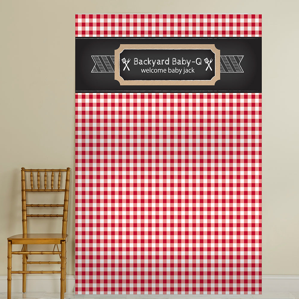Personalized Photo Backdrop - Baby Q Main Image, Kate Aspen | Photo Backdrops
