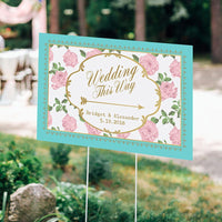 Thumbnail for Personalized Directional Sign (18x12) - Tea Time