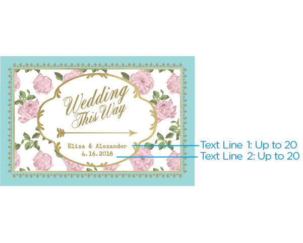 Personalized Directional Sign (18x12) - Tea Time