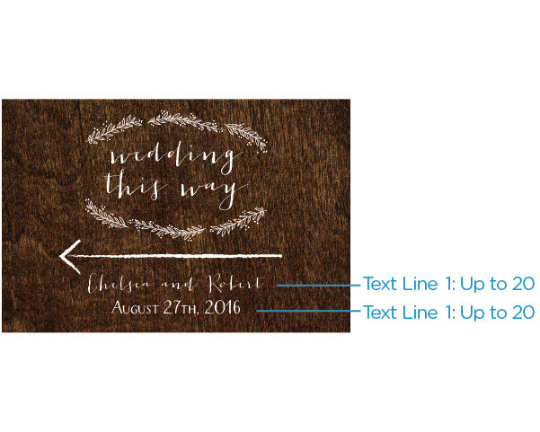 Personalized Directional Sign (18x12) - Rustic