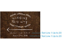 Thumbnail for Personalized Directional Sign (18x12) - Rustic