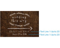 Thumbnail for Personalized Directional Sign (18x12) - Rustic