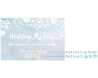 Thumbnail for Personalized Directional Sign (18x12) - Ethereal Dream