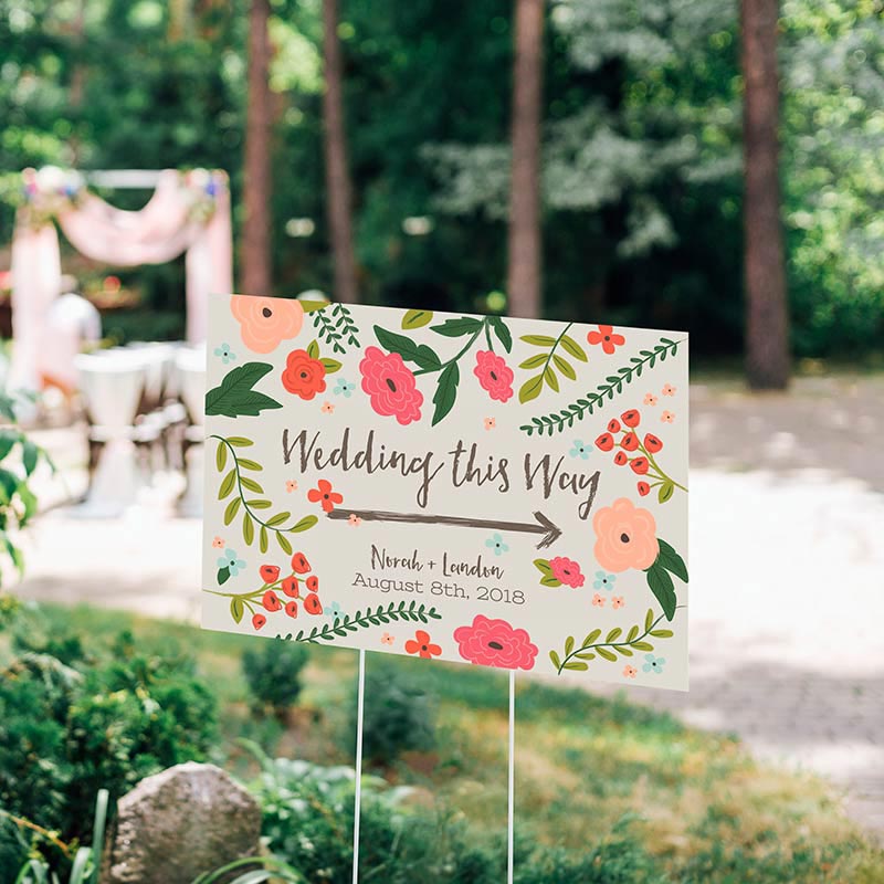 Personalized Directional Sign (18x12) - Vintage