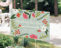 Thumbnail for Personalized Directional Sign (18x12) - Vintage
