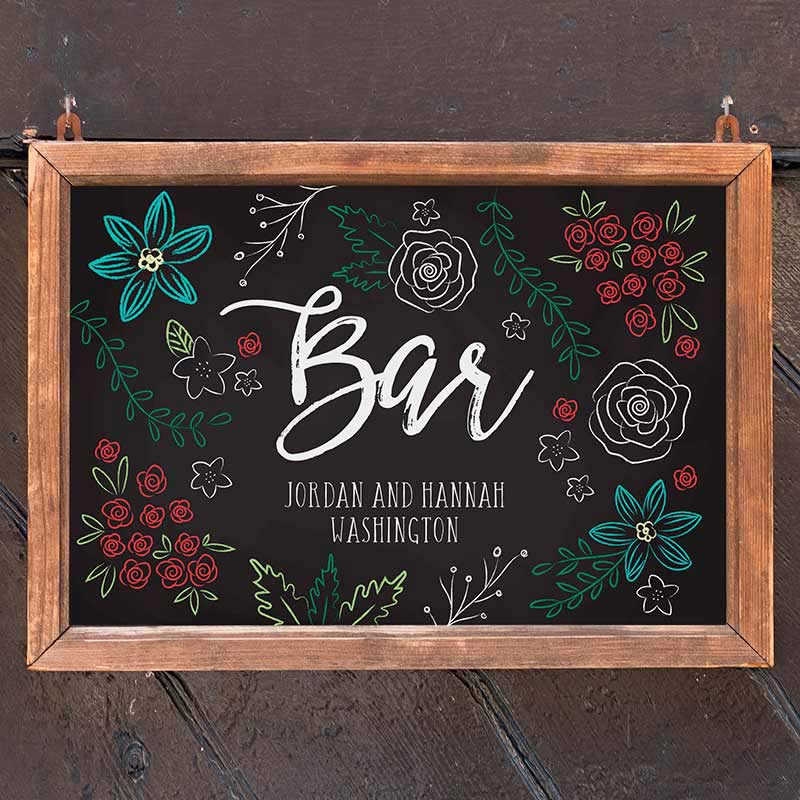 Personalized Sign (18x12) - Chalk Main Image, Kate Aspen | Banner