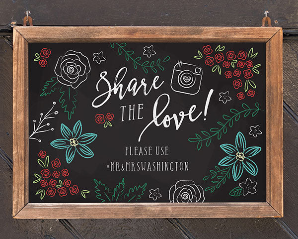 Personalized Sign (18x12) - Chalk Alternate Image 3, Kate Aspen | Banner