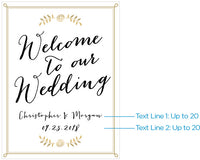 Thumbnail for Personalized Poster (18x24) - Wedding Alternate Image 2, Kate Aspen | Banner