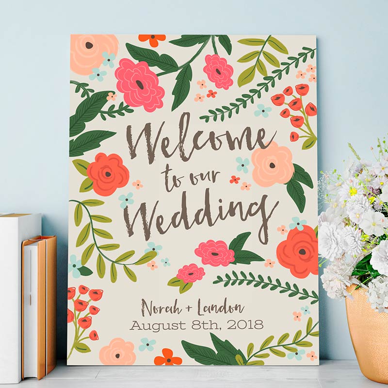 Personalized Poster (18x24) - Vintage Wedding Main Image, Kate Aspen | Banner