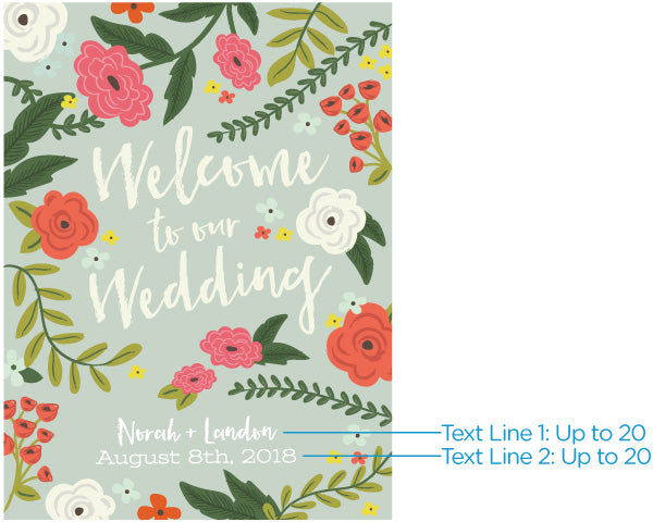 Personalized Poster (18x24) - Vintage Wedding Alternate Image 3, Kate Aspen | Banner