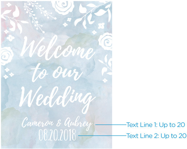 Personalized Poster (18x24) - Ethereal Wedding Alternate Image 2, Kate Aspen | Banner