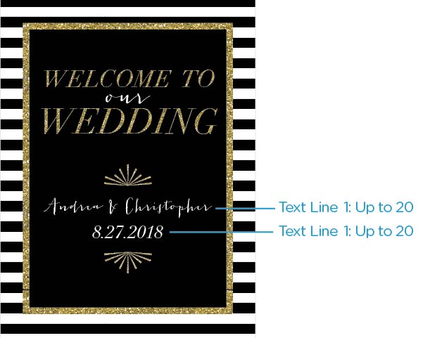 Personalized Poster (18x24) - Classic Wedding Alternate Image 2, Kate Aspen | Banner