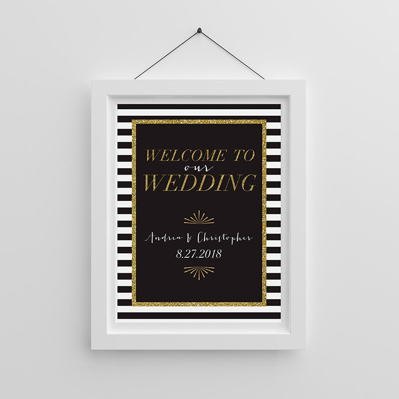 Personalized Poster (18x24) - Classic Wedding Main Image, Kate Aspen | Banner
