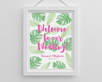 Thumbnail for Personalized Poster (18x24) - Pineapples & Palms Alternate Image 2, Kate Aspen | Banner