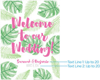 Thumbnail for Personalized Poster (18x24) - Pineapples & Palms Alternate Image 3, Kate Aspen | Banner