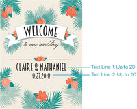 Thumbnail for Personalized Poster (18x24) - Tropical Chic Alternate Image 2, Kate Aspen | Banner