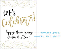 Thumbnail for Personalized Poster (18x24) - Let's Celebrate! Alternate Image 2, Kate Aspen | Banner