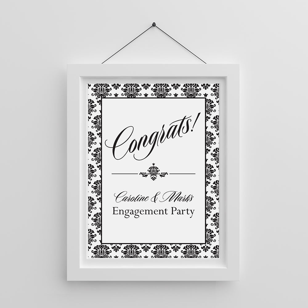 Personalized Poster (18x24) - Damask Main Image, Kate Aspen | Banner