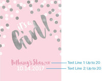 Thumbnail for Personalized Poster (18x24) - It's a Girl! Alternate Image 2, Kate Aspen | Banner