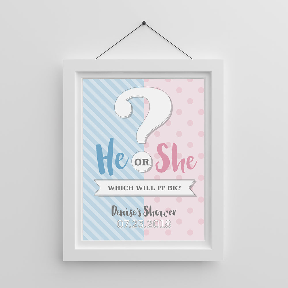 Personalized Poster (18x24) - Gender Reveal Main Image, Kate Aspen | Banner