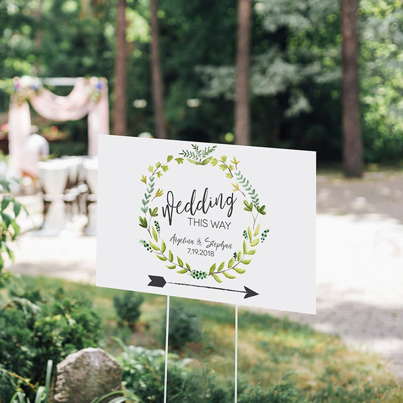 Personalized Directional Sign (18x12) - Botanical Garden