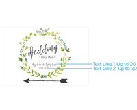 Thumbnail for Personalized Directional Sign (18x12) - Botanical Garden