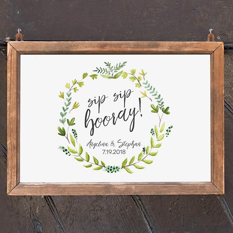Personalized Sign (18x12) - Botanical Garden Main Image, Kate Aspen | Banner