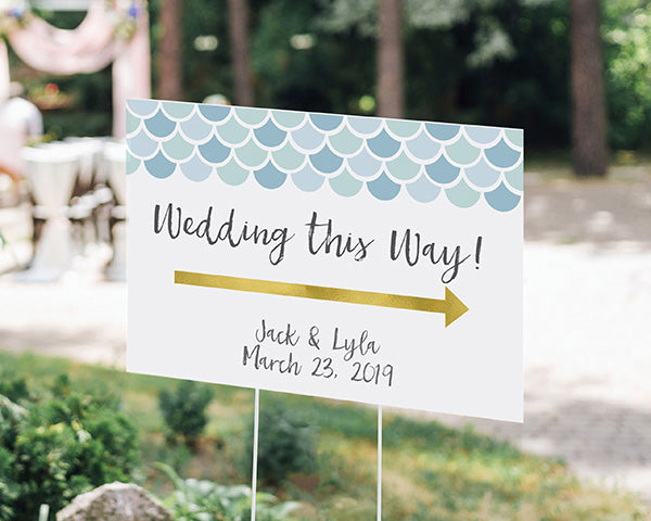 Personalized Directional Sign (18x12) - Seaside Escape