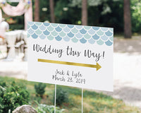 Thumbnail for Personalized Directional Sign (18x12) - Seaside Escape