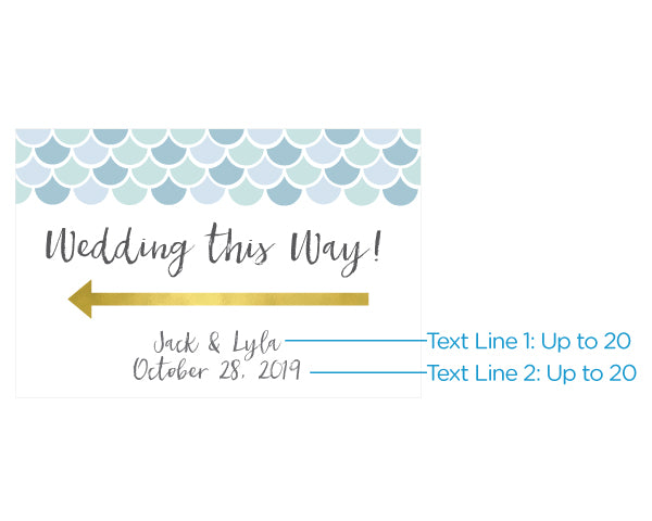 Personalized Directional Sign (18x12) - Seaside Escape