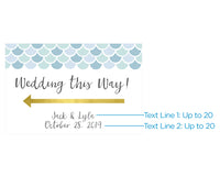 Thumbnail for Personalized Directional Sign (18x12) - Seaside Escape