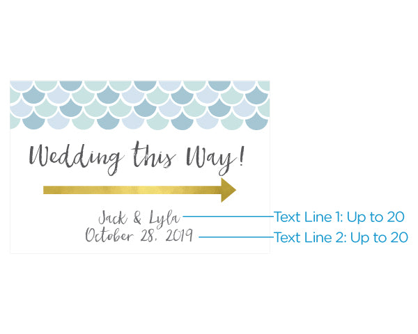 Personalized Directional Sign (18x12) - Seaside Escape