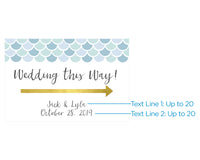 Thumbnail for Personalized Directional Sign (18x12) - Seaside Escape