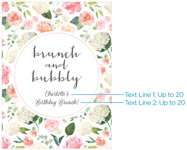 Personalized Poster (18x24) - Brunch & Bubbly Alternate Image 2, Kate Aspen | Banner