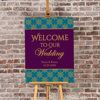 Thumbnail for Personalized Poster (18x24) - Indian Jewel Wedding Alternate Image 2, Kate Aspen | Banner
