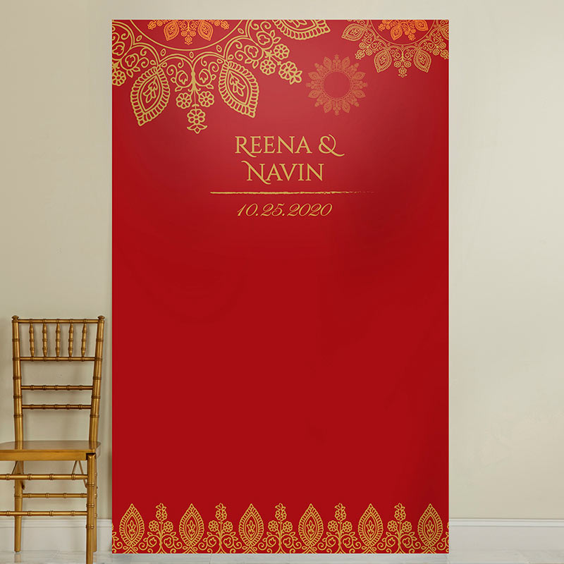 Personalized Photo Backdrop - Indian Jewel Main Image, Kate Aspen | Photo Backdrops