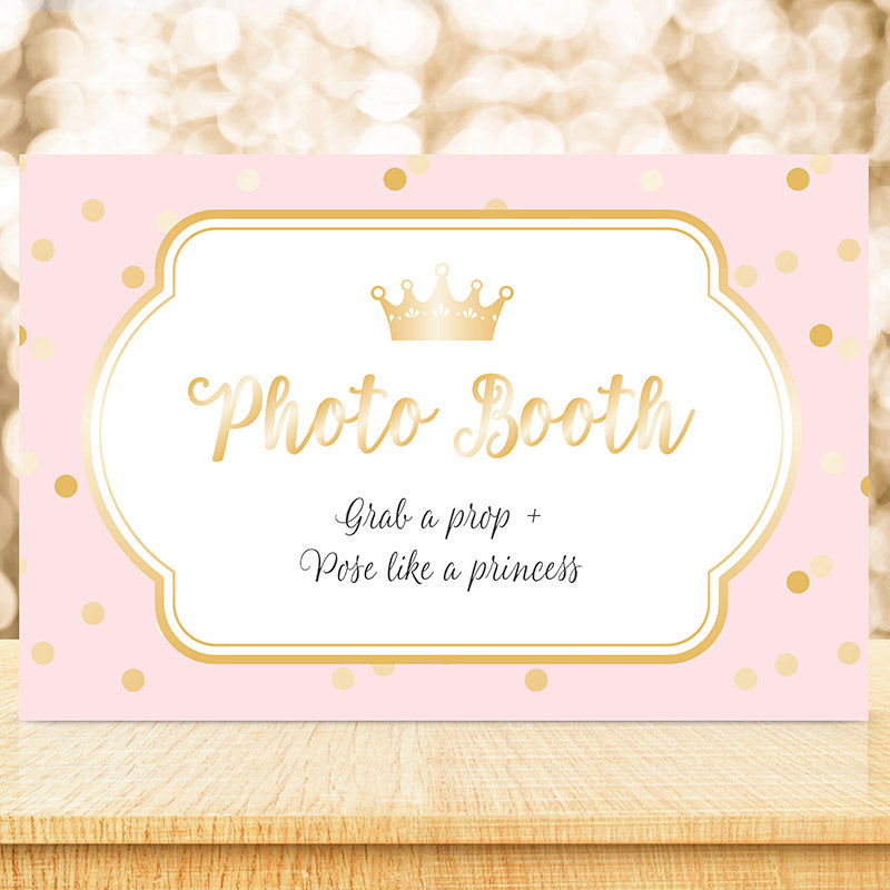 Personalized Sign (18x12) - Princess Party Alternate Image 2, Kate Aspen | Banner