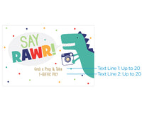 Thumbnail for Personalized Sign (18x12) - Dino Party Alternate Image 4, Kate Aspen | Banner
