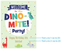 Thumbnail for Personalized Poster (18x24) - Dino Party Alternate Image 3, Kate Aspen | Banner