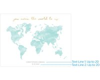 Thumbnail for Personalized Wedding Guest Book Alternative - Map Alternate Image 4, Kate Aspen | Banner