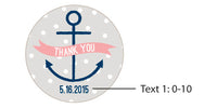 Thumbnail for Personalized Silver Round Candy Tin - Nautical Baby Shower (Set of 12)
